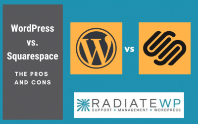 Featured Image showing the title and the logos for both WordPress and Squarespace