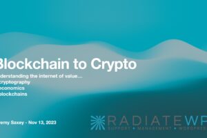 Title Slide: Stableford Conference 2023 - Blockchain to Crypto